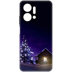 Чехол-накладка Софт Зимний домик для Honor X7a Krutoff