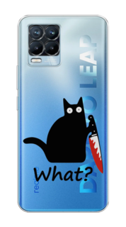 Чехол на Realme 8/8 Pro "Котик с ножом" Case Place