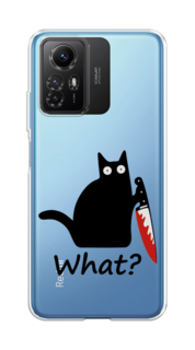 Чехол на Xiaomi Redmi Note 12S "Котик с ножом" Case Place