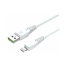 Кабель USB WIIIX CB-105-MU (1.0)-W USB-MicroUSB, DATA, оплетка: пластик с тиснением, белый