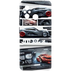 Чехол-накладка Софт Гаражный постер для Xiaomi Redmi 12C Krutoff