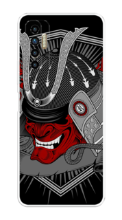 Чехол на Tecno Camon 17P "Красная маска самурая" Case Place