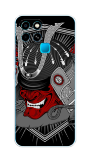 Чехол на Infinix smart 6 "Красная маска самурая" Case Place