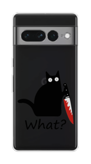 Чехол на Google Pixel 7 Pro "Котик с ножом" Case Place