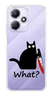 Чехол на Infinix Hot 30 Play "Котик с ножом" Case Place
