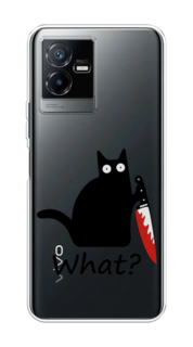 Чехол на Vivo Y73t "Котик с ножом" Case Place