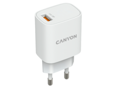 Зарядное устройство сетевое Canyon CHA18W USB-A 18W, белый