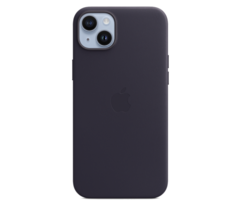 Чехол-крышка Apple MPPC3 MagSafe для iPhone 14 Plus, кожа, темно-фиолетовый