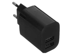 Зарядное устройство сетевое Deppa Axxa 2402 2USB 2,4A, черное