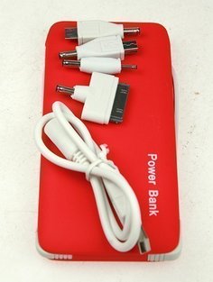 Портативное зарядное устройство 199114 6000max, красное KSA-199114 No Brand
