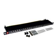 Lanmaster Патч-панель Lanmaster LAN-PPC24U5E 19" 0.5U 24xRJ45 кат.5e UTP