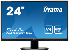 23.8" Монитор IIYAMA ProLite X2483HSU-B5 черный 75Hz 1920x1080 VA