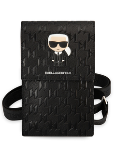 Сумка Karl Lagerfeld для смартфонов из экокожи, Black