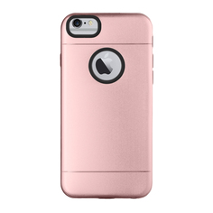Чехол для Apple iPhone 6/6S, розовый, Metal case, Deppa 900050
