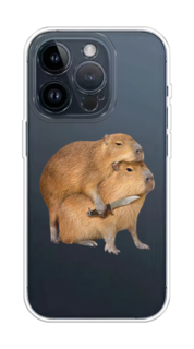 Чехол на Apple iPhone 15 Pro "Капибара с ножом" Case Place