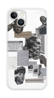 Чехол на Apple iPhone 15 Plus "Коллаж греческие скульптуры" Case Place