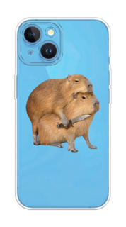 Чехол на Apple iPhone 15 "Капибара с ножом" Case Place