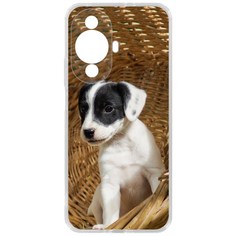 Чехол-накладка Krutoff Clear Case Щенок в корзине для Huawei Nova 11