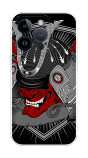 Чехол на Apple iPhone 15 Pro "Красная маска самурая" Case Place