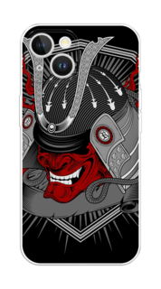 Чехол на Apple iPhone 15 Plus "Красная маска самурая" Case Place