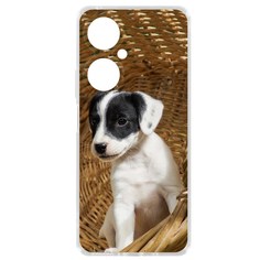 Чехол-накладка Krutoff Clear Case Щенок в корзине для Huawei Nova 11i