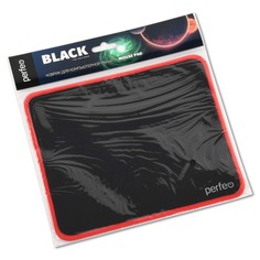 Коврик для компьютернои? мыши Perfeo "Black", "Красныи?" (PF_D0718)