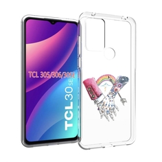 Чехол MyPads абстракция руки в татуировках для TCL 30SE/305/306/30E