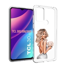 Чехол MyPads Роскошное-платье женский для TCL 30SE/305/306/30E