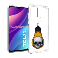 Чехол MyPads череп в лампочке для TCL 30SE/305/306/30E