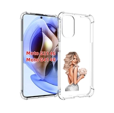 Чехол MyPads Роскошное-платье женский для Motorola Moto G31 4G / G41 4G