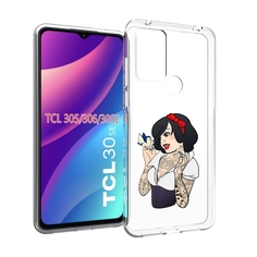 Чехол MyPads принцесса-тату женский для TCL 30SE/305/306/30E