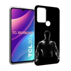 Чехол MyPads накаченный мужчина в тени мужской для TCL 30SE/305/306/30E