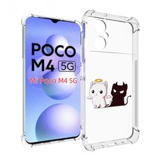Чехол MyPads котик-с-злой-тенью для Xiaomi Poco M4 5G