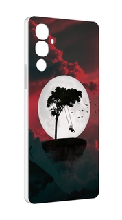 Чехол MyPads качели-над-пропастью для Tecno Pova 4