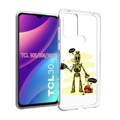 Чехол MyPads прикольный робот для TCL 30SE/305/306/30E