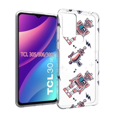 Чехол MyPads мини-роботы для TCL 30SE/305/306/30E