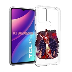 Чехол MyPads девушка-с-текучей-маской женский для TCL 30SE/305/306/30E
