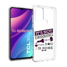 Чехол MyPads не-пей-один-дома для TCL 30SE/305/306/30E