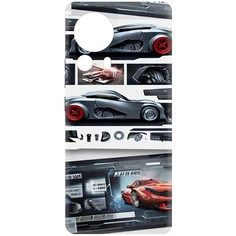 Чехол-накладка Krutoff Soft Case Гаражный постер для Xiaomi 13 Lite черный