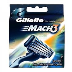 Сменные кассеты для станка Gillette Mach3 8 шт.