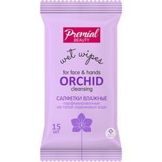 Влажные салфетки Premial La Fleur Орхидея 15 шт