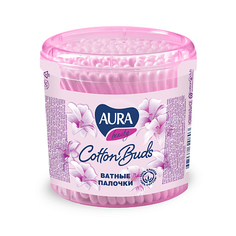 Палочки ватные Aura Beauty стакан 200 шт
