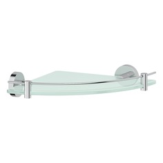 Полка угловая с держателями 26 cm (матовое стекло; хром) ARTWELLE HAR 039