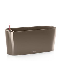 Кашпо с автополивом Lechuza Delta20 oval 40х15 см серо-коричневое (15566)