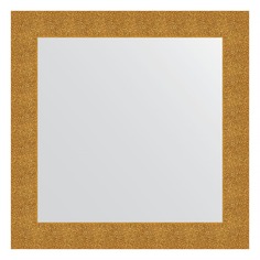 Зеркало в багетной раме Evoform чеканка золотая 90 мм 80х80 см