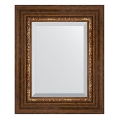 Зеркало с фацетом в багетной раме Evoform римская бронза 88 мм 46х56 см