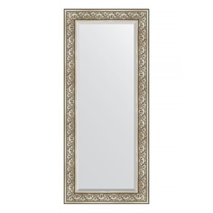 Зеркало с фацетом в багетной раме Evoform барокко серебро 106 мм 70х160 см