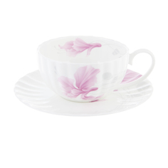 Чашка чайная 370 мл с блюдцем 1/2 флёр Hatori