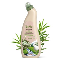 Антибактериальное чистящее эко средство для туалета BioMio BIO-TOILET CLEANER с эфирным маслом ЧАЙНОГО ДЕРЕВА, 750 мл