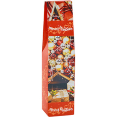 Коробка подарочная Due Esse Christmas для бутылки 38x9x9 см красный